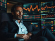 © Kootenay - Successful Trader - businessman, stock market, finance, trading, office, monitors, financial analyst, stocks, data, charts, investment, suit, serious, professional