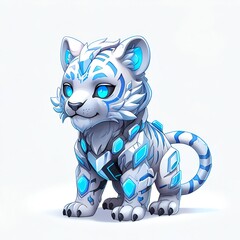 Canvas Print - Cybernetic Tiger Cub