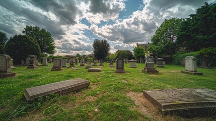 Wall Mural - cemetery