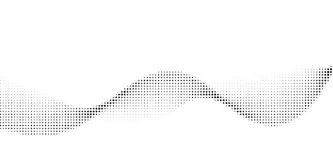 dotted halftone waves. abstract liquid shapes waves, dotted wave line effect isolated on white background, Halftone graphic dots waves