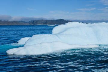 Iceberg in the sea Nuuk Greenland