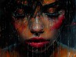 © The Singularity - Intense Portrait of a Woman in the Rain