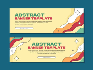 Wall Mural - Vintage abstract banner template design