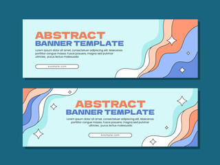 Wall Mural - Vintage abstract banner template design