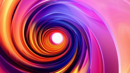 Poster - A vibrant spiral design with a glowing core, perfect for modern art and stunning digital backgrounds