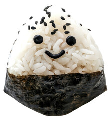 Poster - PNG Onigiri cute sushi food rice.