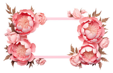 Wall Mural - PNG Peony flower plant rose.