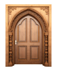 Sticker - PNG Door architecture wood white background.