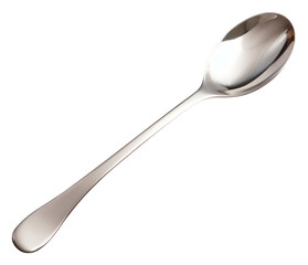 Sticker - PNG Spoon silver white background silverware.