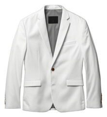 Wall Mural - PNG Men wareing white jacket mockup blazer coat coathanger.