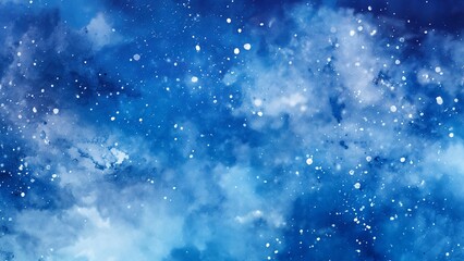 Wall Mural - blue watercolour space background