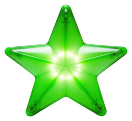 Sticker - PNG Green symbol star transparent background