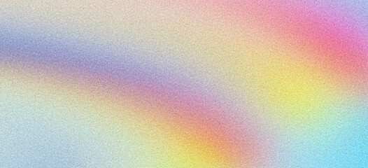 Wall Mural - pink yellow purple blue grainy background, rainbow abstract vibrant banner poster header backdrop de