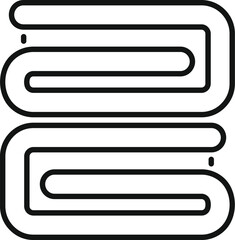 Poster - Fabric breathable material icon showing breathability of a textile for sportswear or clothes