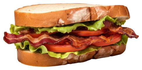 Wall Mural - PNG Sandwich bacon meat food.