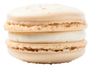 Canvas Print - PNG Vanilla macaron macarons food white background.