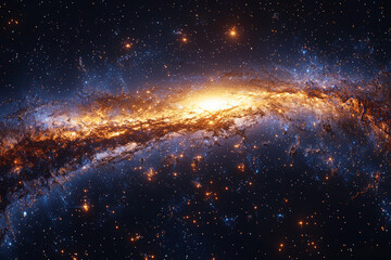 Wall Mural - a detailed map of the milky way galaxy with labeled constellations and star clusters, illustrating t
