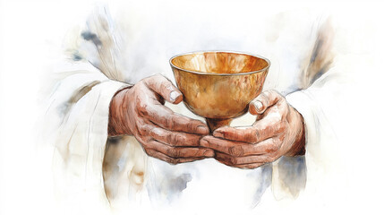 Communion sacred sacrament where believers partake of bread and wine, symbolizing body and blood Jesus Christ, and reaffirming their faith and commitment their religion through this holy rite.