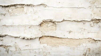 Poster - Elegant Birch Wood Texture with Delicate Grain Patterns and Smooth Light Finish  Natural organic background with pale creamy colors and minimalist modern design perfect for home