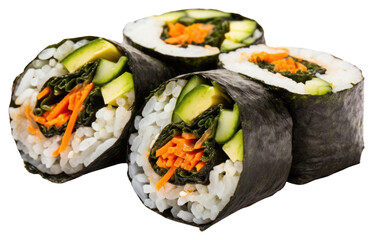 Poster - PNG Gimbap sushi food rice.