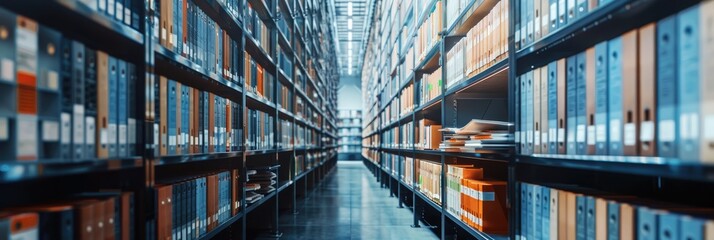 Poster - Corporate document management system prioritizing employee privacy Secure software designed for efficiently searching and organizing company files and personnel information.