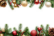 © Rawpixel.com - PNG Christmas line horizontal border backgrounds plant tree.