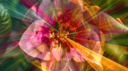 Canvas Print - Abstract Floral Art with Vibrant Colors