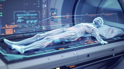 Poster - Futuristic Medical Scan