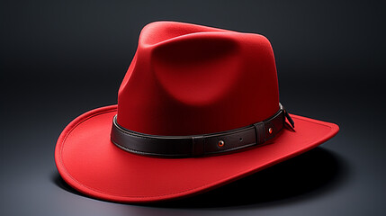 beautiful red hat photo for mockup generative ai