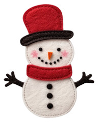 Canvas Print - PNG Single snowman outdoors nature winter.