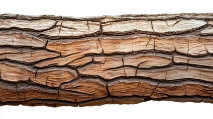 Poster - A large piece of wood with a lot of cracks and grooves