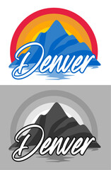 Sticker - denver colorado united states of america