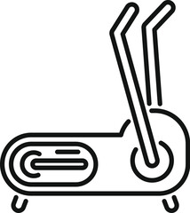 Poster - this icon of an elliptical trainer is perfect for showcasing fitness technology and workout routines