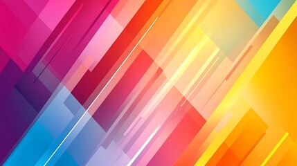 Abstract Colorful Diagonal Geometric Shapes Background