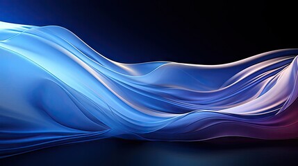 Fototapete - Sleek, aerodynamic vehicle concept with fluid,