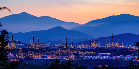 Canvas Print - panorama of the mountains