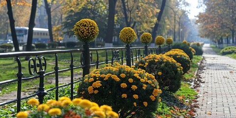 Sticker - flowers in the garden