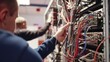 © Anak - Technicians working on server rack