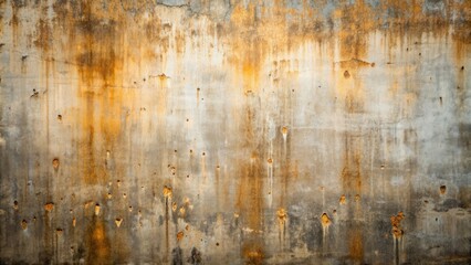 Naklejka na meble Old concrete wall with bronze paint stains, old, concrete, wall, bronze, paint, stains, weathered, aged, texture, background