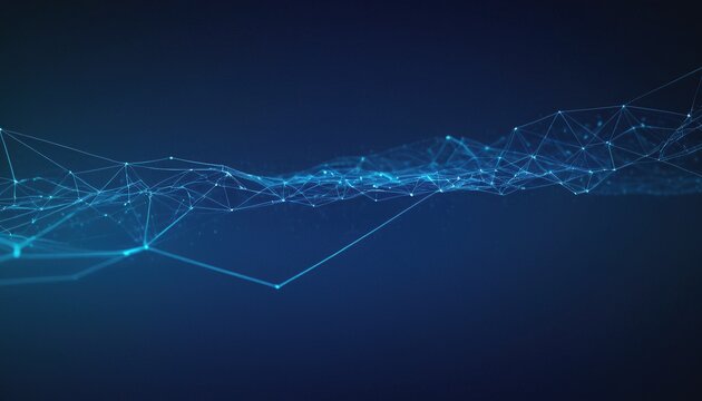 abstract futuristic digital landscape with particles dots. Internet connection, abstract sense of science and technology graphic design. 8