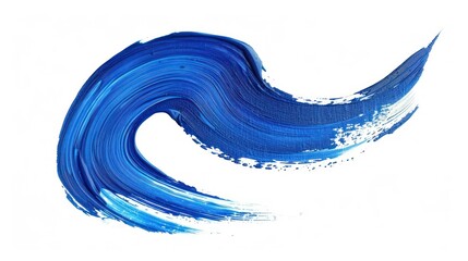 Wall Mural - Abstract Blue Paint Stroke