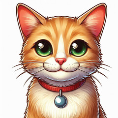 Poster - Cute Cat Vector Cartoon illustration