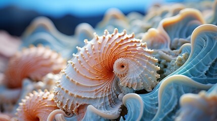 Poster - a close up of a sea shell. 