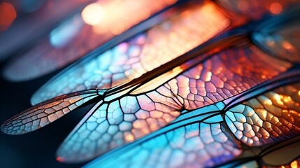 Canvas Print - a close up of a colorful butterfly wing. 