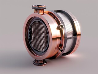 A realistic 3D render of a UTV air filter spacer