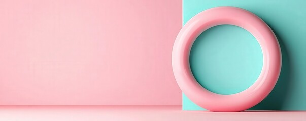 Loading icon, smooth circular progress, pastel color scheme, 3D illustration