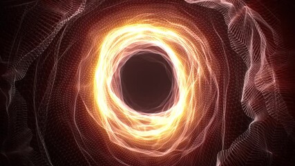 looped fractal lights universe portal tunnel