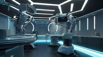 Wall Mural - Futuristic Surgical Operating Room