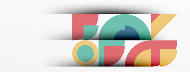 Poster - Modern geometrical abstract background - circles. Business or technology presentation design