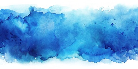 Abstract blue watercolor background close-up macro